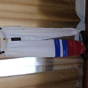 (Set) Polo Ralph Lauten Fleece Jogger and cropped hoodie set